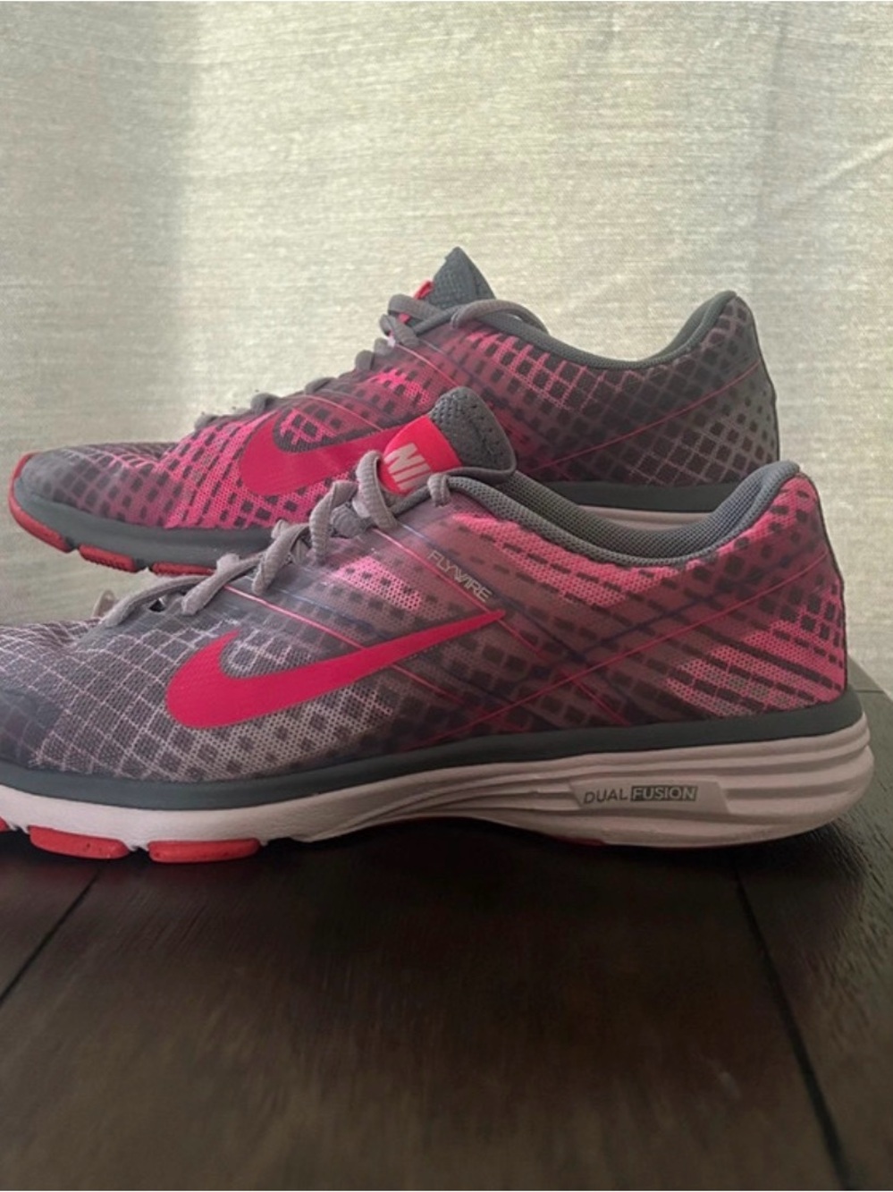 Nike Women’s Dual Fusion Running Shoes - Pink and Gray